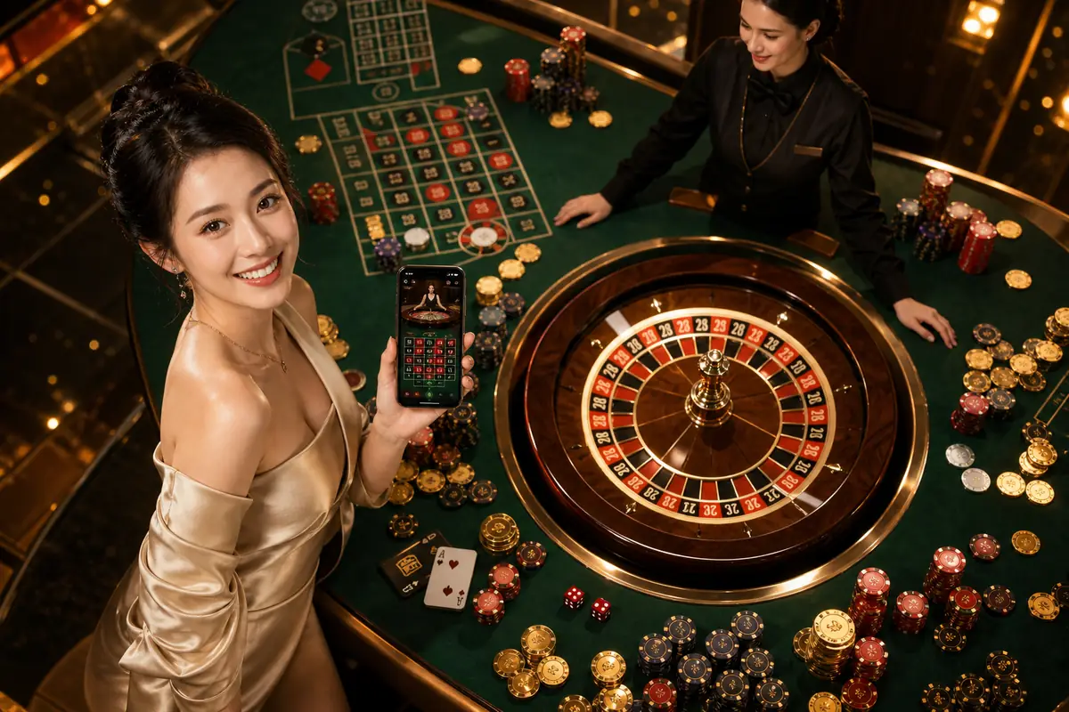 mega880 roulette online meja live dealer
